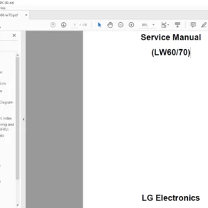 LG  LW60 70 Electronics Service Manual -PDF DOWNLOAD