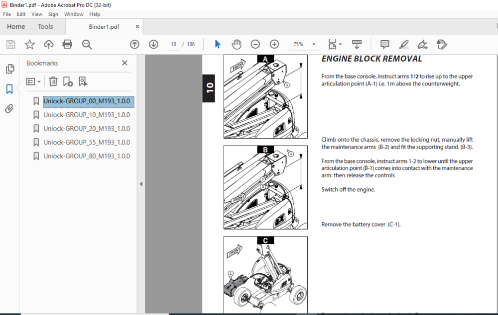 Manitou Articulated Platform 160ATJ E3 Service Manual - PDF DOWNLOAD ...