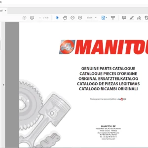Manitou EMA 15 EMA 18 Parts Catalogue Manual - PDF DOWNLOAD
