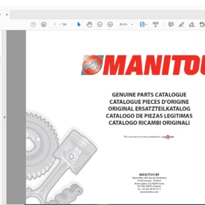 Manitou EMA 15 Parts Catalogue Manual - PDF DOWNLOAD