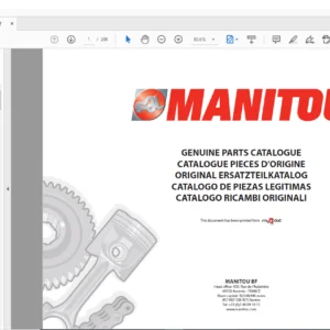 Manitou EMA 15 Parts Catalogue Manual - PDF DOWNLOAD