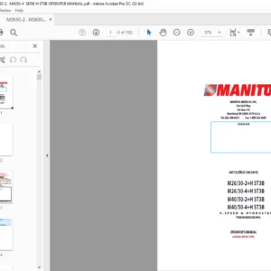 Manitou M2630-2+H ST3B M2630-4+H ST3B M4050-2+H ST3B M4050-4+H ST3B Operator Manual - PDF DOWNLOAD