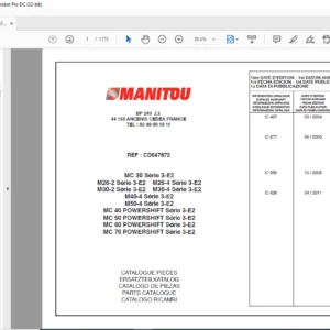 Manitou MC 30 M26-2 M26-4 M30-2 M30-4 M40-4 M50-4 MC40 50 60 70 Parts Manual - PDF DOWNLOAD