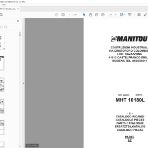Manitou MHT 10180L Parts Manual - PDF DOWNLOAD