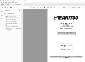 Manitou MHT 780 L HT E3 Operator Manual - PDF DOWNLOAD