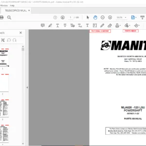 Manitou MLA628-120 LSU POWERSHIFT SERIES 3-E2 Parts Manual - PDF DOWNLOAD