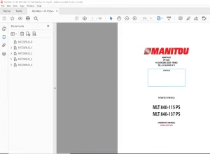 Manitou MLT 840-115 PS MLT 840-137 PS Operator's Manual - PDF DOWNLOAD