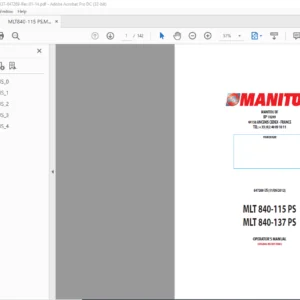 Manitou MLT 840-115 PS MLT 840-137 PS Operator's Manual - PDF DOWNLOAD