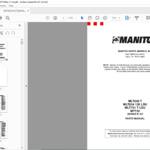 Manitou MLT630 T MLT634 120 LSU MLT731 T LSU MT732 SERIES B-E2 Parts Manual - PDF DOWNLOAD
