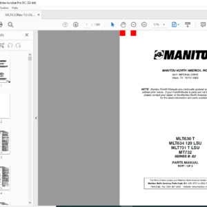 Manitou MLT630 T MLT634 120 LSU MLT731 T LSU MT732 SERIES B-E2 Parts Manual - PDF DOWNLOAD