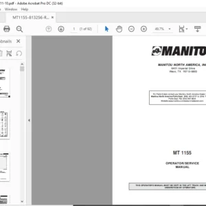 Manitou MT 1155 Operator Manual - PDF DOWNLOAD