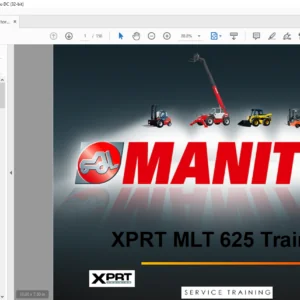 Manitou XPRT MLT 625 Training Manual - PDF DOWNLOAD