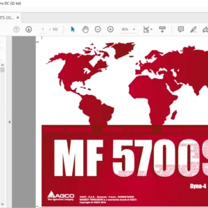 Massey Ferguson MF 5700SL Series Dyna-4 Repair Time Schedule Manual – PDF DOWNLOAD