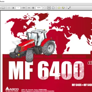 Massey Ferguson MF 6400 Series MF 6465 – MF 6480 Sisu Repair Time Schedule Manual – PDF DOWNLOAD