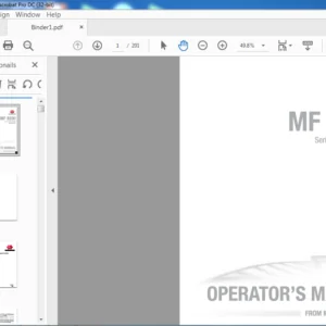 Massey Ferguson MF 9200 Series 9255 Draper Header Operator’s Manual – PDF DOWNLOAD