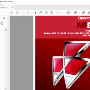 Massey Ferguson MFBaler 2140 CE 2150 CE 2160 CE 2170 CE 2190 CE Large Square Baler Operator’s Manual