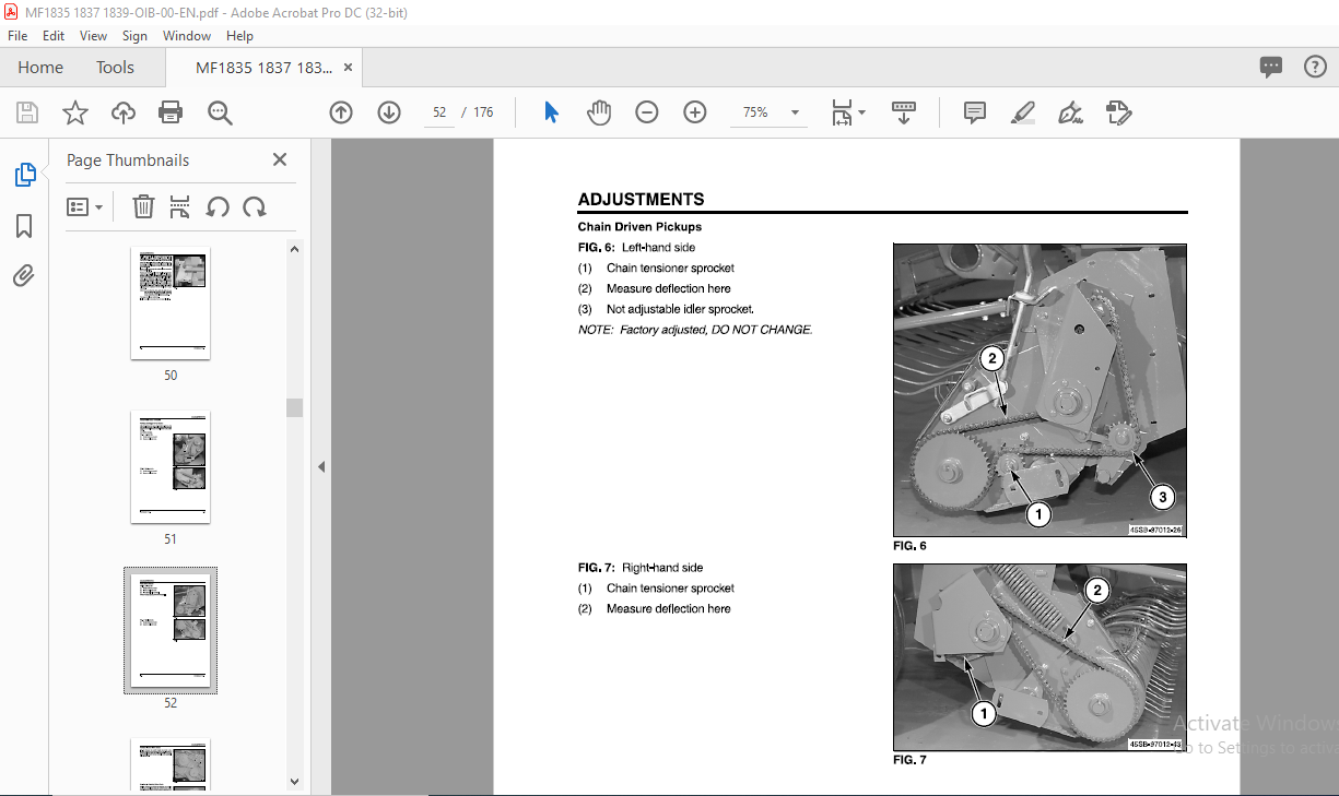 Massey Ferguson SA 1835 1837 1839 Operator Instruction Manual – PDF ...