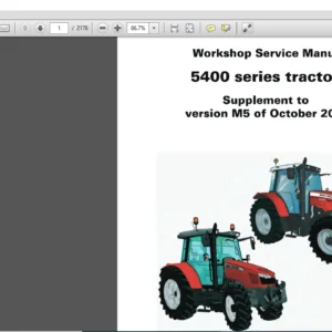 Massey Ferguson SA 5400 Series Tractor Service Manual – PDF DOWNLOAD