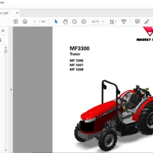 Massey Ferguson SA MF 3300 Series 3306 3307 3308 Manual Do Operador – PDF DOWNLOAD