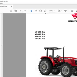 Massey Ferguson SA MF 4200Xtra MF4280 Xtra 4283 Xtra 4290 Xtra 4292 Xtra Manual do Operador – PDF ( PORTUGUESE )