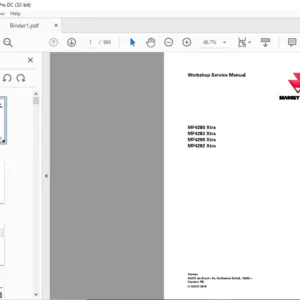 Massey Ferguson SA MF 4200Xtra MF4280 Xtra 4283 Xtra 4290 Xtra 4292 Xtra Service Manual PDF DOWNLOAD