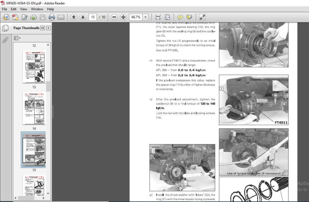 Massey Ferguson SA MF 600 Tractors Workshop Service Manual – PDF ...