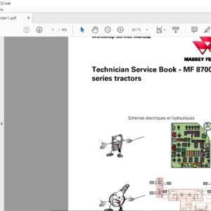 Massey Ferguson SA MF 8700 Series Tractor Technician Service Manual – PDF DOWNLOAD