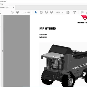 Massey Ferguson SA MF HYBRID MF5690 MF6690 Service Manual – PDF DOWNLOAD