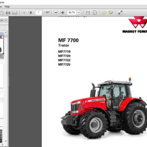 Massey Ferguson SA MF7700 Series MF7719 MF7720 MF7722 MF7725 Manual de Servico – PDF DOWNLOAD