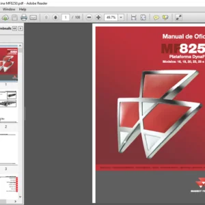 Massey Ferguson SA MF8250 16 18 20 23 25 e 30 pes Plataforma DynaFlex Manual de Oficina – DOWNLOAD (Spanish)