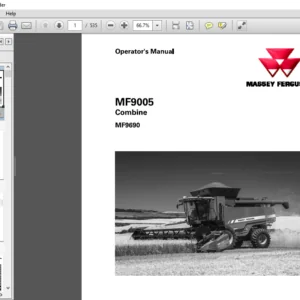 Massey Ferguson SA MF9005 MF9690 Combine Operator’s Manual – PDF DOWNLOAD