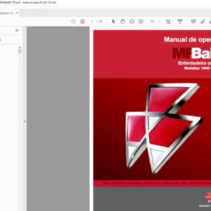 Massey Ferguson SA MFBaler 1840 1840CE Enfardadeira quadrada Manual de operagao – PDF DOWNLOAD