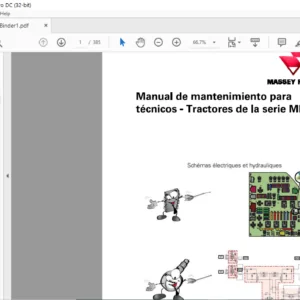 Massey Ferguson Tractores de la serie MF 8700 Manual de mantenimiento para tecnicos – PDF DOWNLOAD (Spanish)