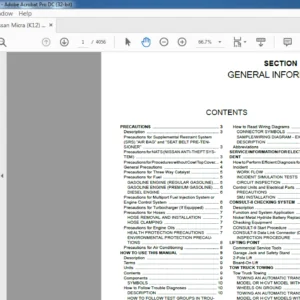NISSAN MICRA K12 COMPLETE SERVICE MANUAL