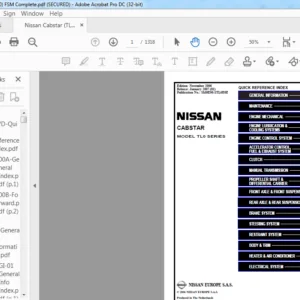 Nissan Cabstar TL0 Series Complete Service Manual - PDF DOWNLOAD