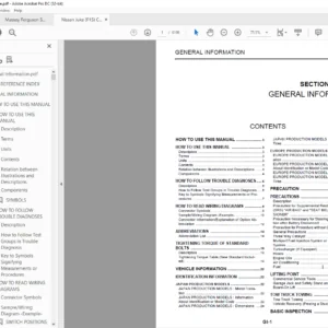 Nissan Juke F15 Service Manual - PDF  DOWNLOAD