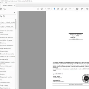 Nissan P Serie PS 125 PSH 160 PSH 200 Manual De Servicio - PDF DOWNLOAD