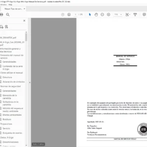 Nissan Tipo de carretilla X-Ergo XTF-Ergo XLL-Ergo XML-Ergo Manual De Servicio - PDF DOWNLOAD
