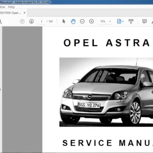 OPEL ASTRA H SERVICE MANUAL