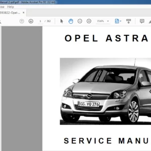 OPEL ASTRA H SERVICE MANUAL