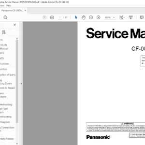 Panasonic CF-08TX1A1M Laptop Service Manual - PDF DOWNLOAD
