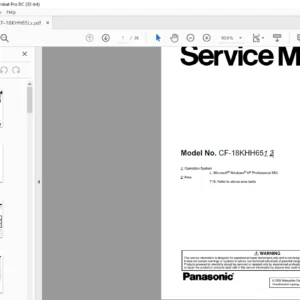 Panasonic CF-18KHH6512 NOTEBOOK COMPUTER Service Manual - PDF DOWNLOAD