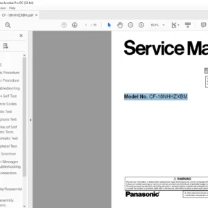 Panasonic CF-18NHHZXBM NOTEBOOK COMPUTER Service Manual - PDF DOWNLOAD