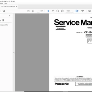 Panasonic CF-19FHGAXxM NOTEBOOK COMPUTER Service Manual - PDF DOWNLOAD