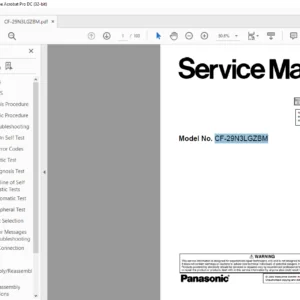 Panasonic CF-29N3LGZBM NOTEBOOK COMPUTER Service Manual - PDF DOWNLOAD