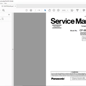 Panasonic CF-30KTPAXxM NOTEBOOK COMPUTER Service Manual - PDF DOWNLOAD