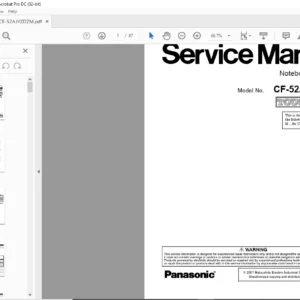 Panasonic CF-52AJYZDZM NOTEBOOK COMPUTER Service Manual - PDF DOWNLOAD