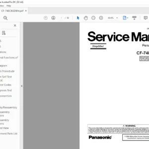 Panasonic CF-74ECBGDBM Personal COMPUTER Service Manual - PDF DOWNLOAD