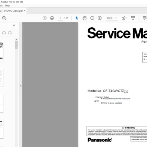 Panasonic  CF-T4GWCTZ1 2 Personal Computer Service Manual - PDF DOWNLOAD
