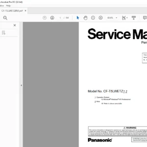 Panasonic  CF-T5LWETZ1 2 Personal Computer Service Manual - PDF DOWNLOAD